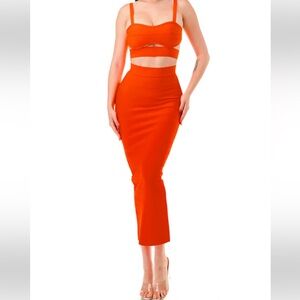 Bandage 2 piece skirt set set never worn no tags